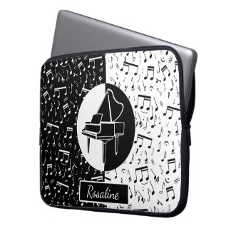 Personalisierte Klaviermusik Laptopschutzhülle