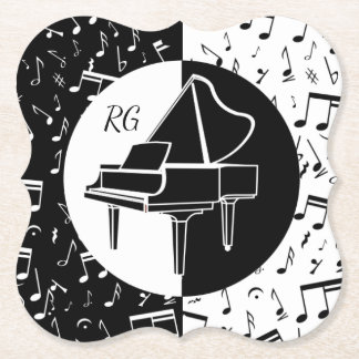Personalisierte Klaviermusik Untersetzer