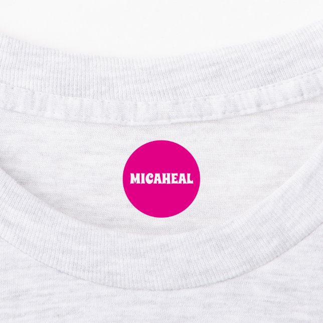 Personalisierte Kleidung mit Namen Etiketten (Befestigt)
