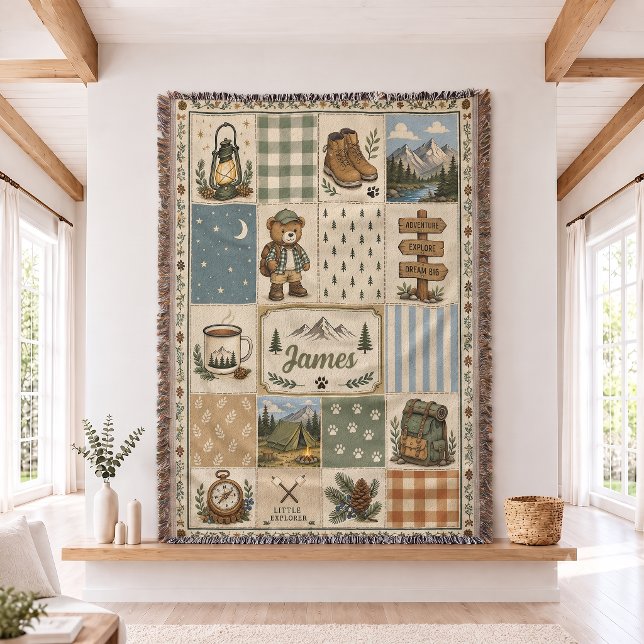 Personalisierte kleine Forscher-Webdecke  Decke (Von Creator hochgeladen)