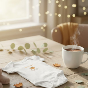 Personalisierte kleine Kürbis-Babydecke Baby Strampler