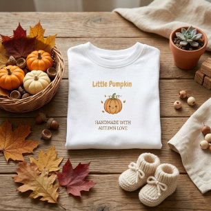 Personalisierte Kleine Kürbis-Babydecke Baby T-shirt