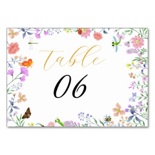 Personalisierte Kleine Liebeskäfer-Baby-Party Tischnummer