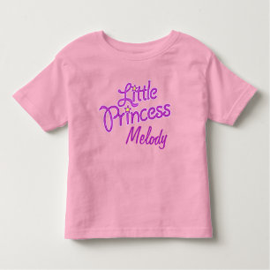 Personalisierte kleine Princess-Grafik-Text-Girls Kleinkind T-shirt