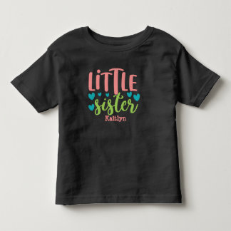 Personalisierte kleine Schwester Kleinkind T-shirt