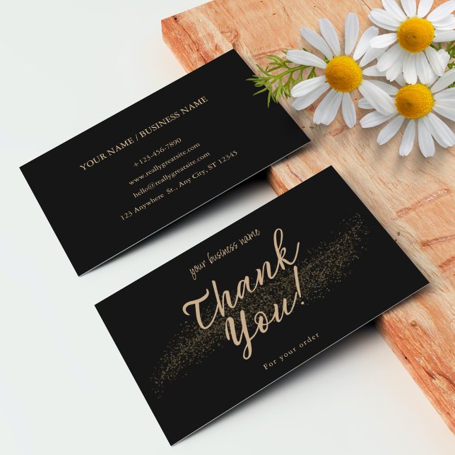Personalisierte kleine Unternehmen Vielen Dank Kar Visitenkarte (Personalized Small Business Thank You Cards)