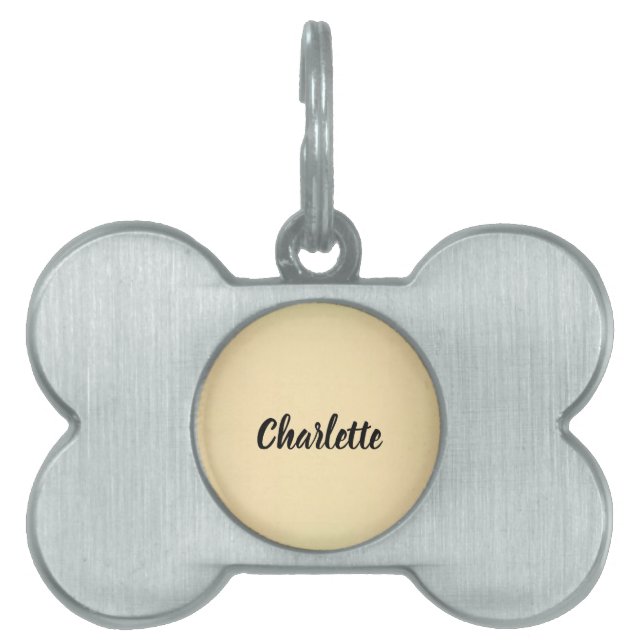 Personalisierte Knochenmarksmarknummer für Collar  Tiermarke (Vorderseite)