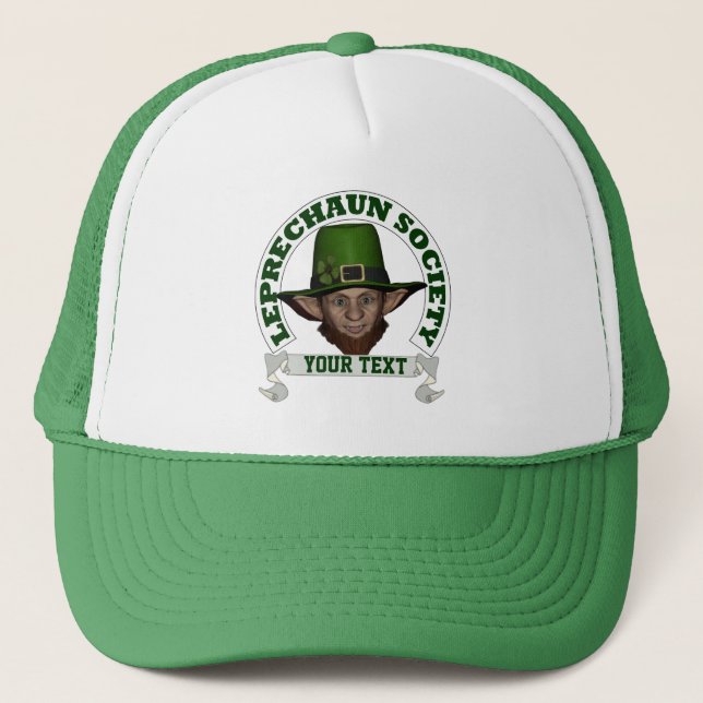 Personalisierte Kobelgesellschaft St Patrick's Day Truckerkappe (Vorderseite)