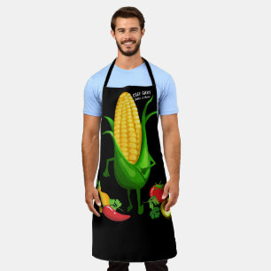 Personalisierte Kochküche mit Maisohr Schürze