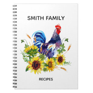Personalisierte Kochrezepte Notebook Notizblock