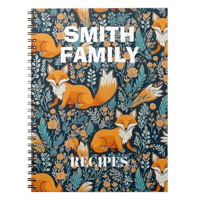 Personalisierte Kochrezepte Notizblock (Vorderseite)