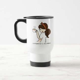 Personalisierte koffeinierte und geimpfte Kaffee-T Reisebecher