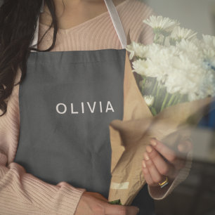 Personalisierte kohleblaue benutzerdefinierte Schü Schürze