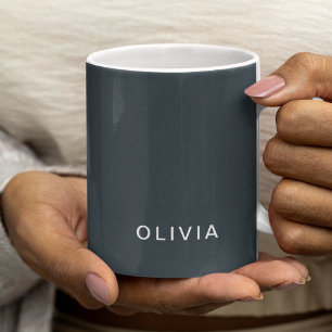 Personalisierte kohleblaue benutzerdefinierte Tass Kaffeetasse
