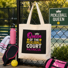 Personalisierte Königin des Pickleball Court