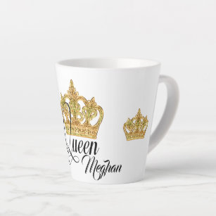 Personalisierte Königin Latte Tasse