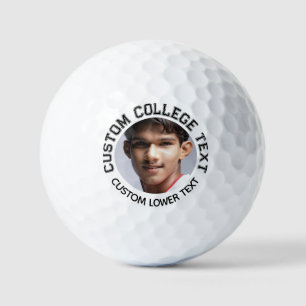 Personalisierte Kontur Uni Text Foto Golfbälle