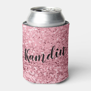 Personalisierte Koozie Can Holding Rose Gold Glitz Dosenkühler