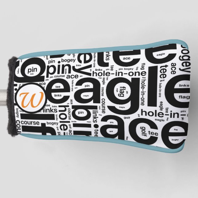 Personalisierte Kopfbedeckung für den Golf Putter Headcover (Vorderseite)