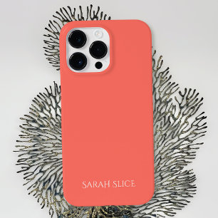 Personalisierte Korallenfarbe Case-Mate iPhone 14 Pro Max Hülle