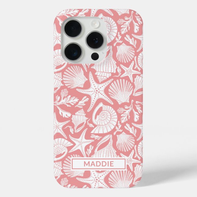 Personalisierte Korallenschalen Case-Mate iPhone Hülle (Rückseite)