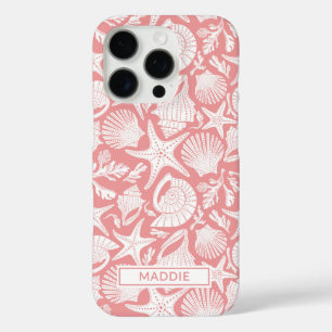 Personalisierte Korallenschalen iPhone 16 Pro Hülle