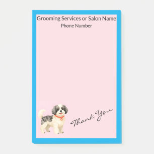 Personalisierte Körperpflege-Hunde-Moderne-Kollekt Post-it Klebezettel