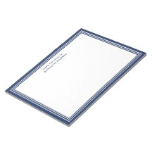 Personalisierte Korrespondenz Navy-Blauer Rand