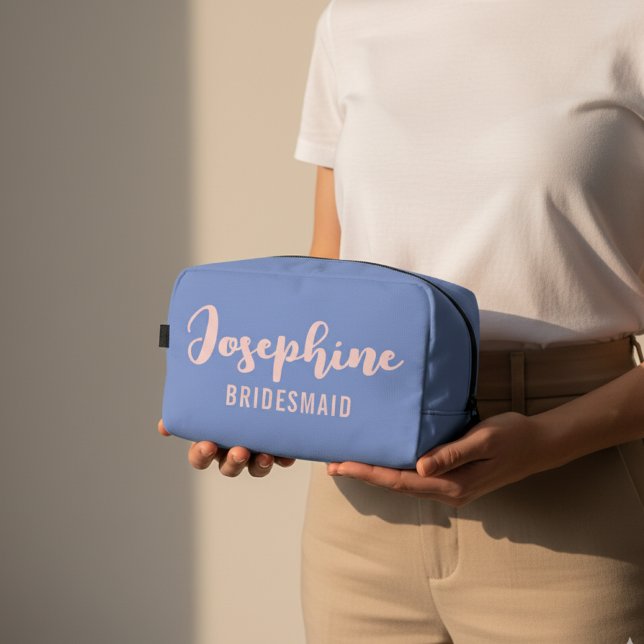 Personalisierte Kosmetiktasche als Geschenk für Br Waschbeutel (Custom Bridesmaid Cosmetic Bag – Custom Makeup Pouch Gift for Bridal Shower or Bachelorette Party)