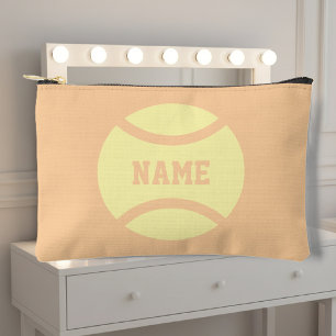 Personalisierte Kosmetiktasche mit Tennisdruck Zubehörtasche