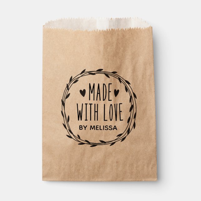 Personalisierte Kraft aus Liebe Geschenktütchen (Vorderseite)