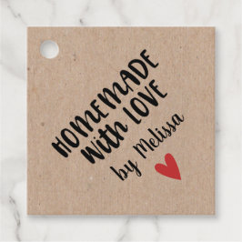 Personalisierte Kraft-Hausgemachte mit Liebe-Gesch Geschenkanhänger