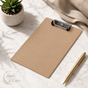 Personalisierte Kraft Paper Style Clipdesign Klemmbrett