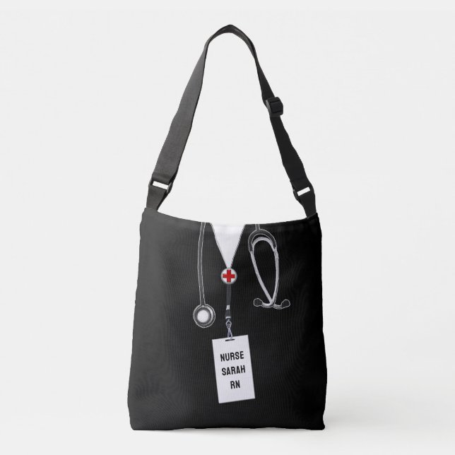 Personalisierte Krankengeschenktasche Tragetaschen Mit Langen Trägern (Vorderseite)