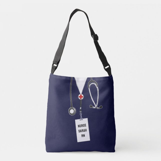 Personalisierte Krankengeschenktasche Tragetaschen Mit Langen Trägern (Rückseite)