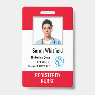 Personalisierte Krankenhaus- und Mitarbeiter-Logo- Ausweis