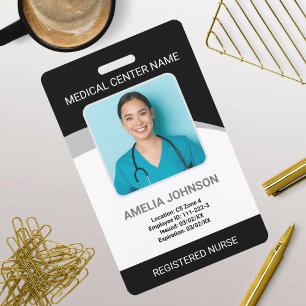 Personalisierte Krankenhausmitarbeiter-Foto-ID Sch Ausweis