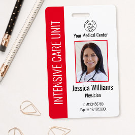 Personalisierte Krankenhausmitarbeiter-Logo und Fo Ausweis
