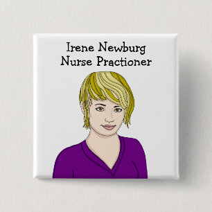 Personalisierte Krankenpfleger-Identifikation Button