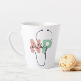 Personalisierte Krankenpfleger Retro NP Namensschi Milchtasse