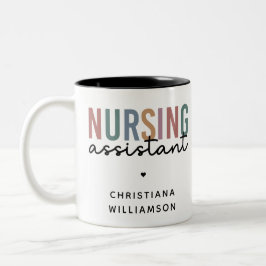 Personalisierte Krankenpfleger Zweifarbige Tasse