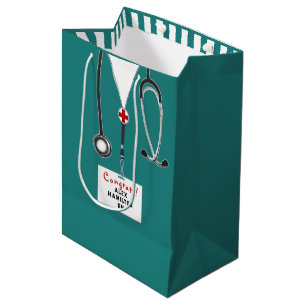 Personalisierte Krankenschwester-Abschluss-Geschen Mittlere Geschenktüte