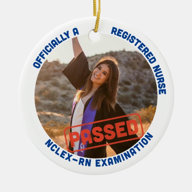 personalisierte Krankenschwester Keramik Ornament (Vorne)