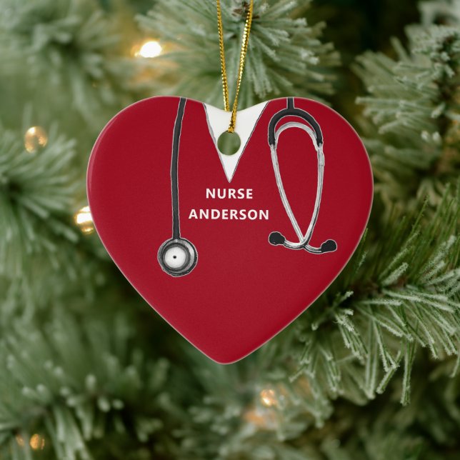 Personalisierte Krankenversicherung Keramik Ornament (Baum)