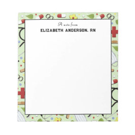 Personalisierte Krankenversicherung Notizblock