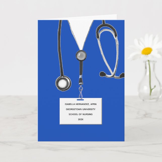 Personalisierte Krankenversicherungskarte Abschlus Karte (Kleine Pflanze)