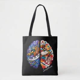 Personalisierte kreative Gehirn Kunst & Musik Name