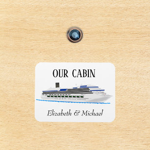 Personalisierte Kreuzfahrttüre Schiff unsere Kabin Magnet