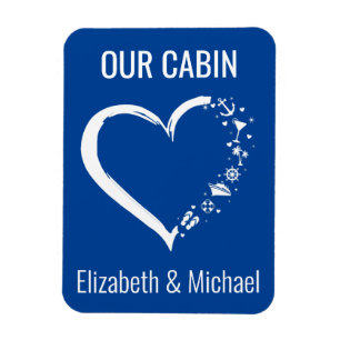 Personalisierte Kreuzungstür Herzstück Lover Magnet