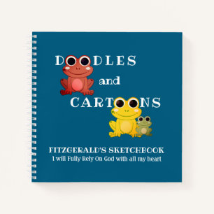 Personalisierte KRITZELZEICHNUNGEN UND CARTOONS Fr Notizbuch